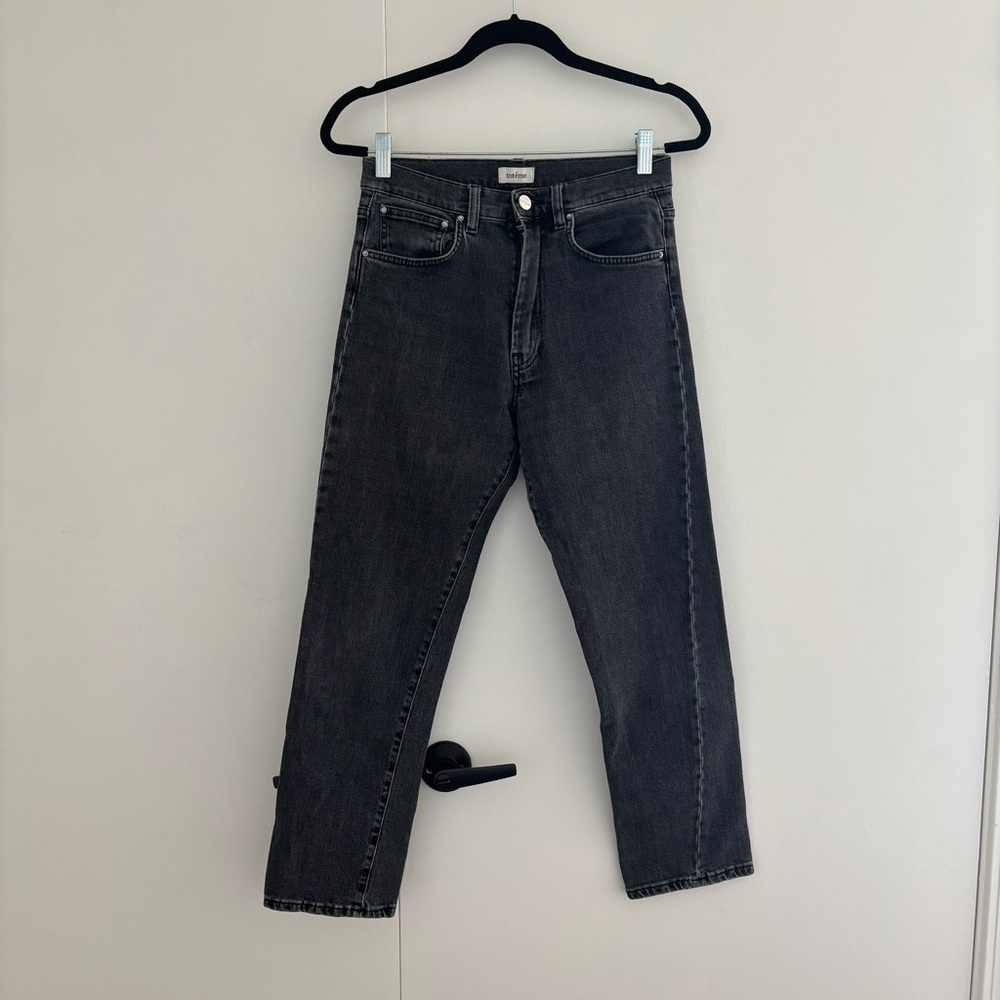 Toteme Mid Rise Twisted Seam Jeans